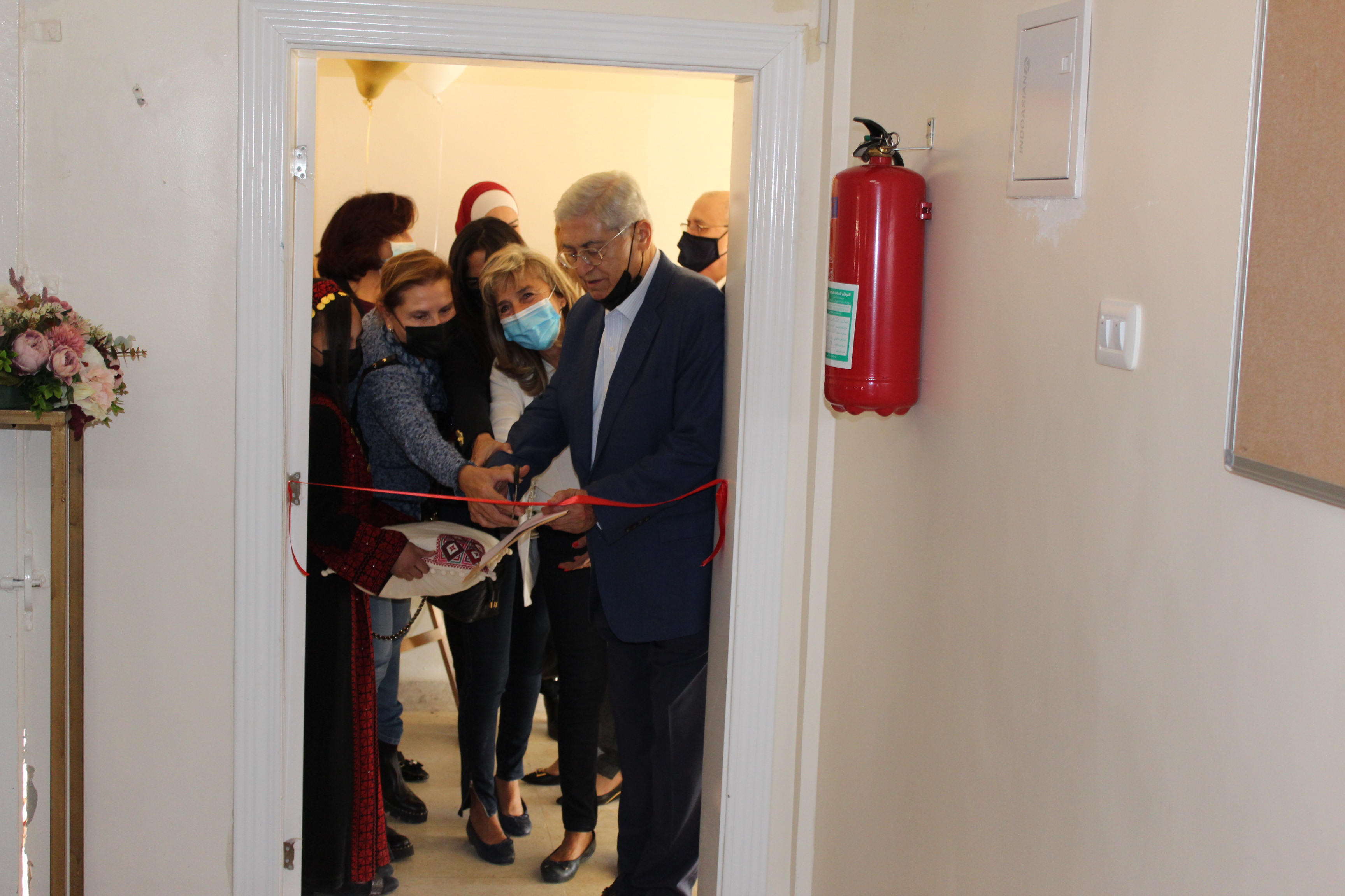 Mr. Michael Sayegh, the chairman of the Executive Board of JMAP, inaugurated the modern dental clinic in Talbieh / Zizia camp
