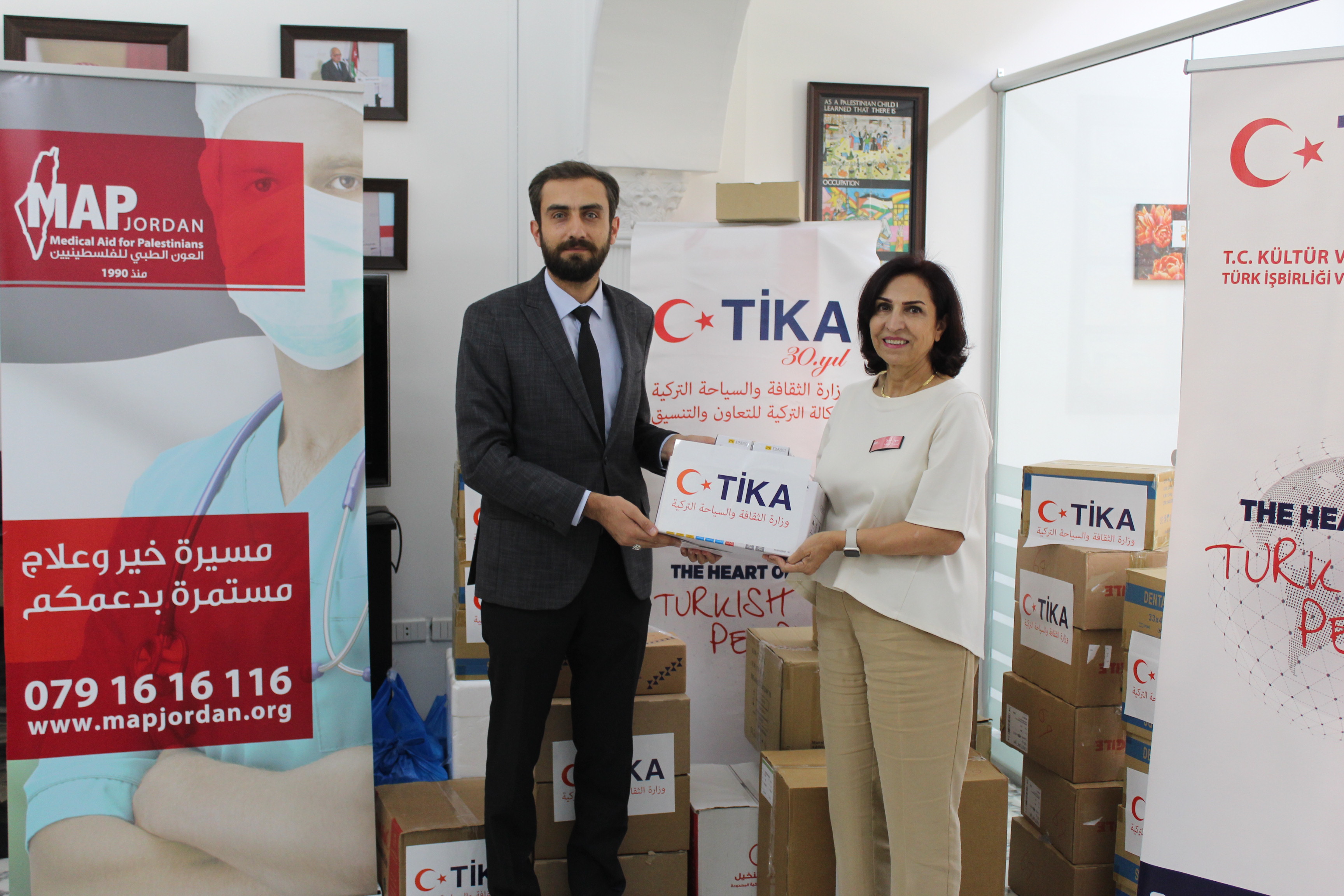 The Turkish Cooperation and Coordination Agency supports MAP Jordan’s medical centers